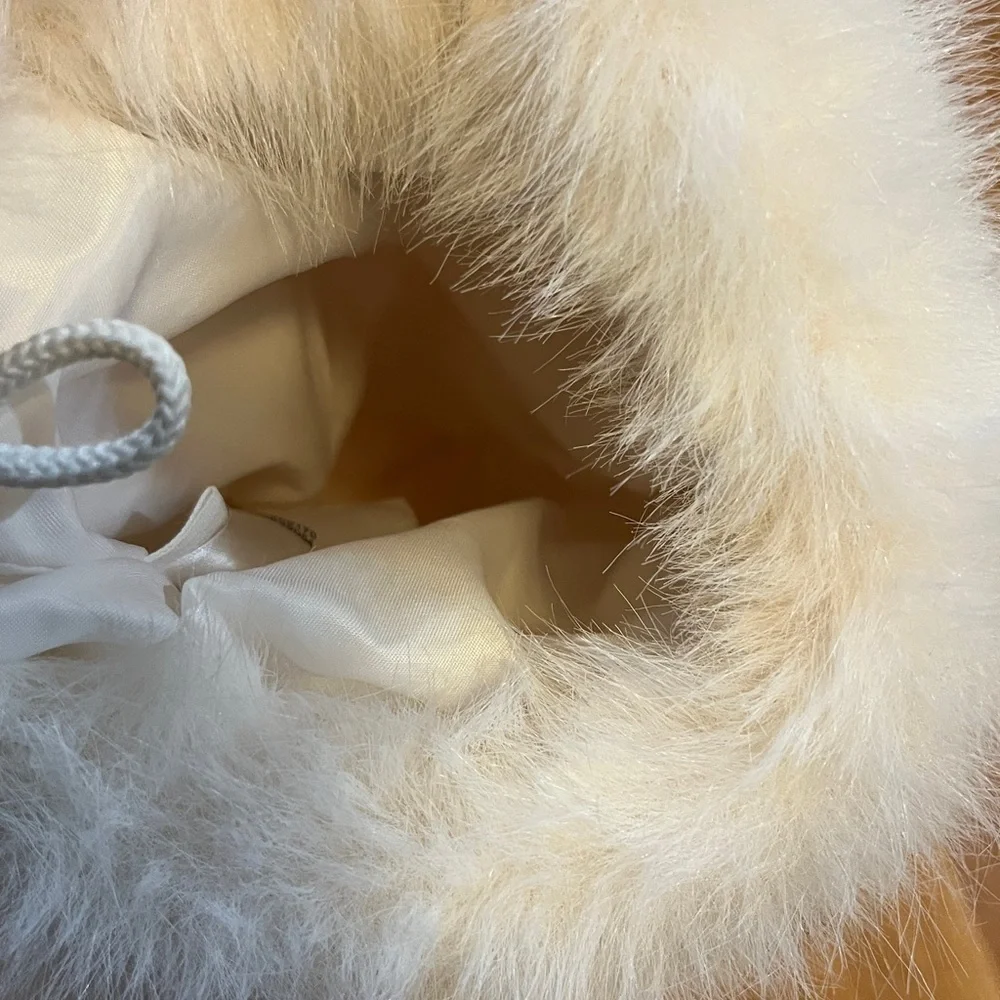 Anthropologie Chloe Faux Fur Stockings - Pair NWT